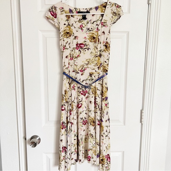 MNG By Mango | Floral Midi Belted Dress - Picture 1 of 10